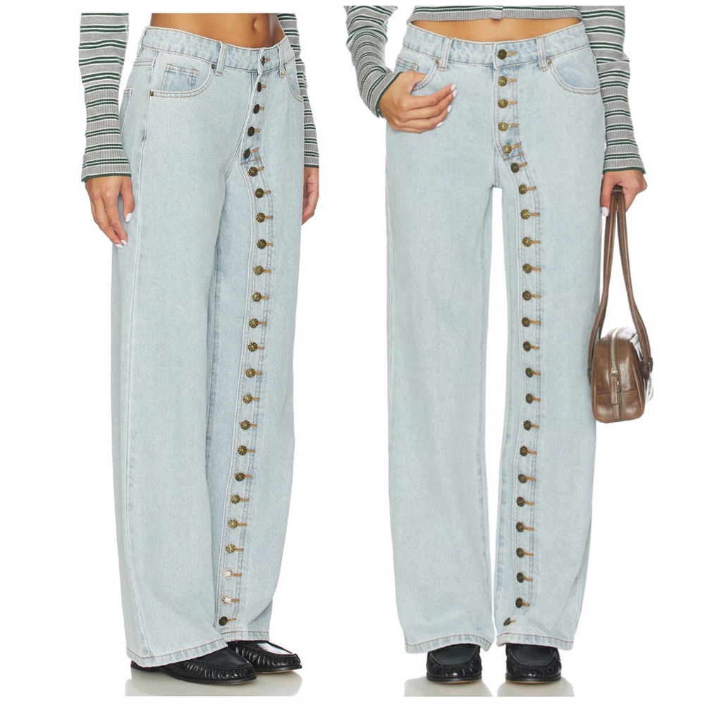 new! Penny Jean in Light Denim
LIONESS via Revolve. Size Small